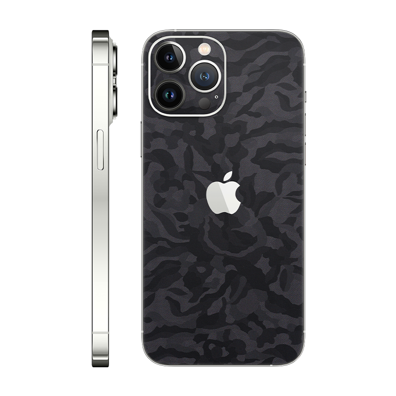 iPhone 13 Pro Max back only With Logo black camo