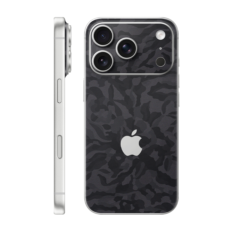 iPhone 17 Pro back only With Logo Black camo