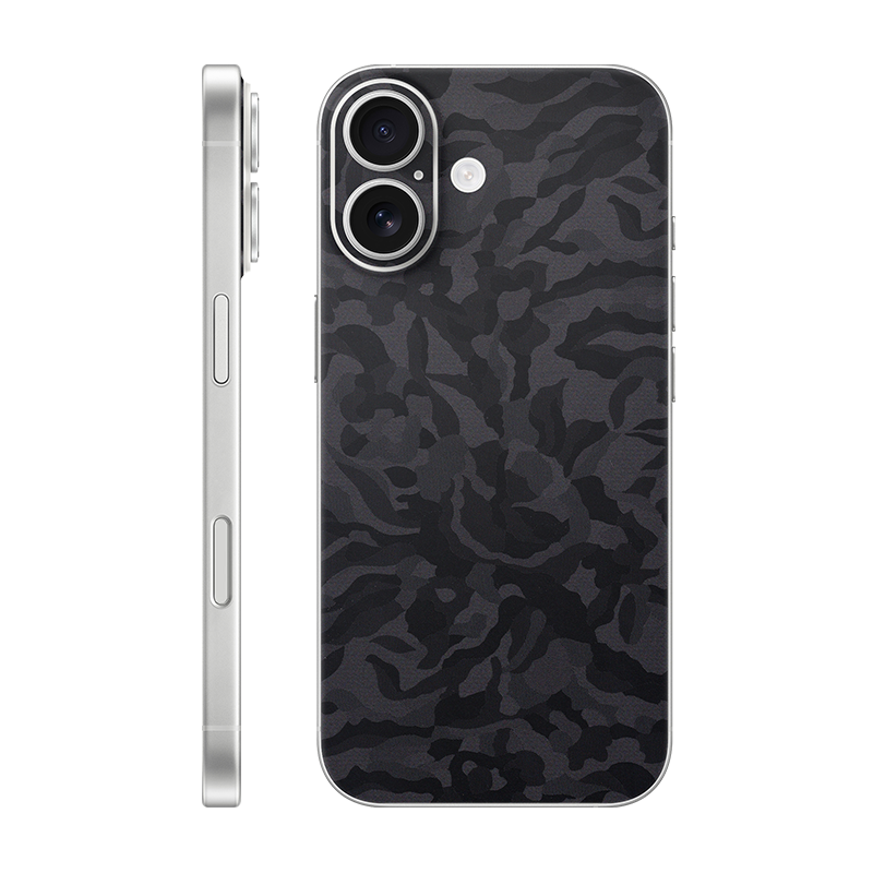 iPhone 17 back only Without Logo black camo