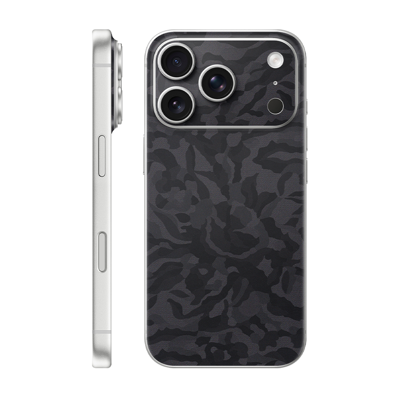 iPhone 17 Pro back only Without Logo black camo