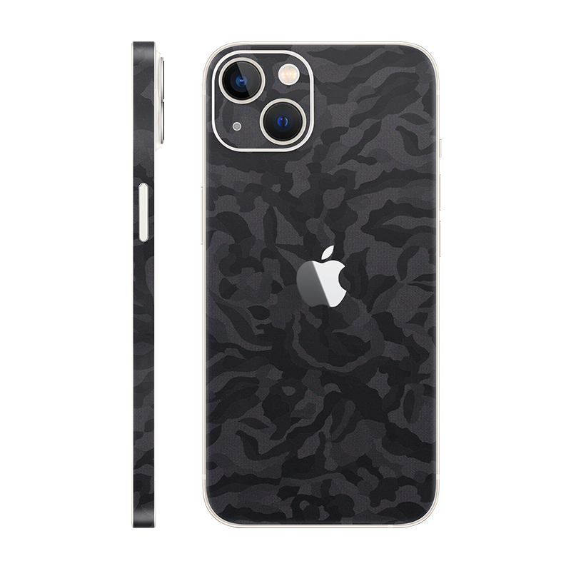 iPhone 13 back + frame With Logo black camo