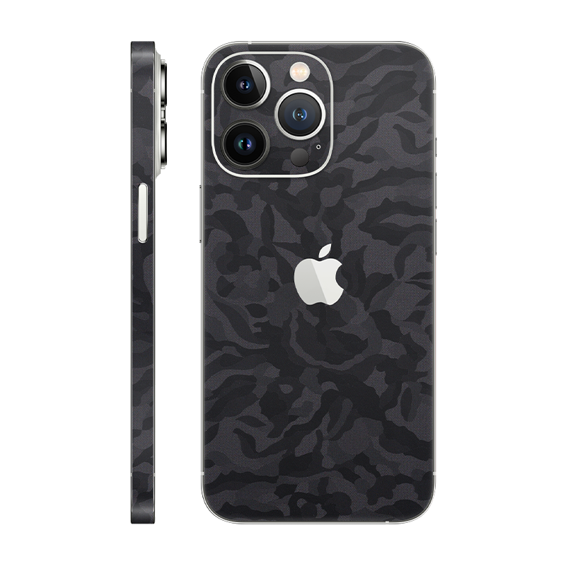 iPhone 13 Pro back + frame With Logo black camo