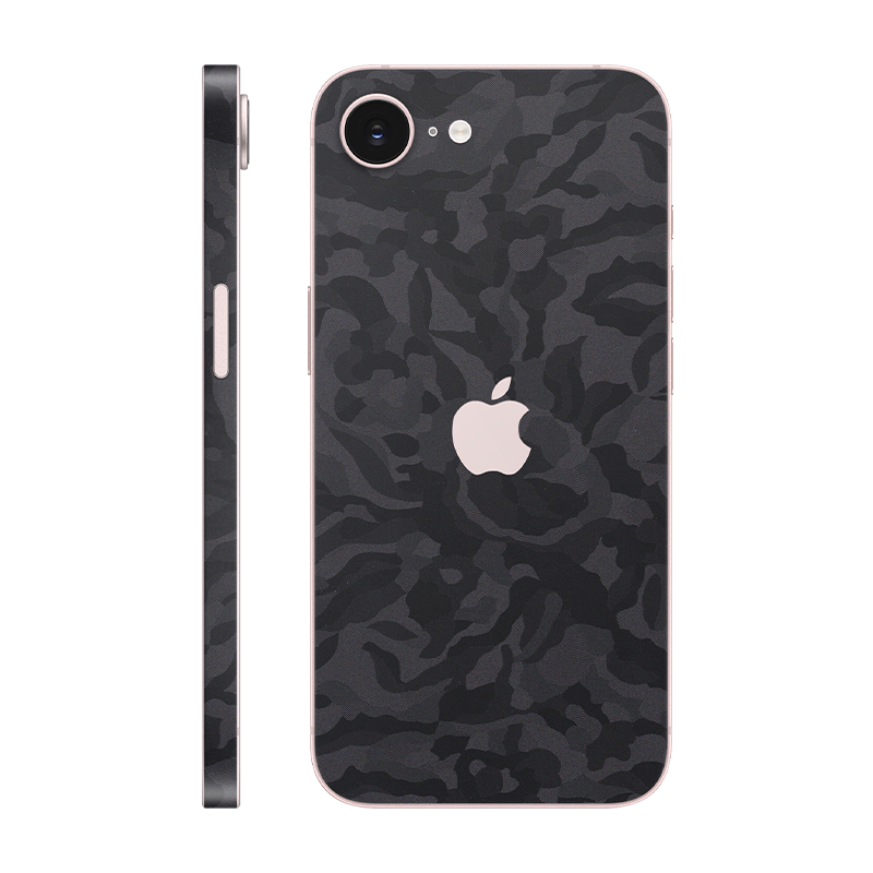 iPhone 17e back + frame With Logo black camo