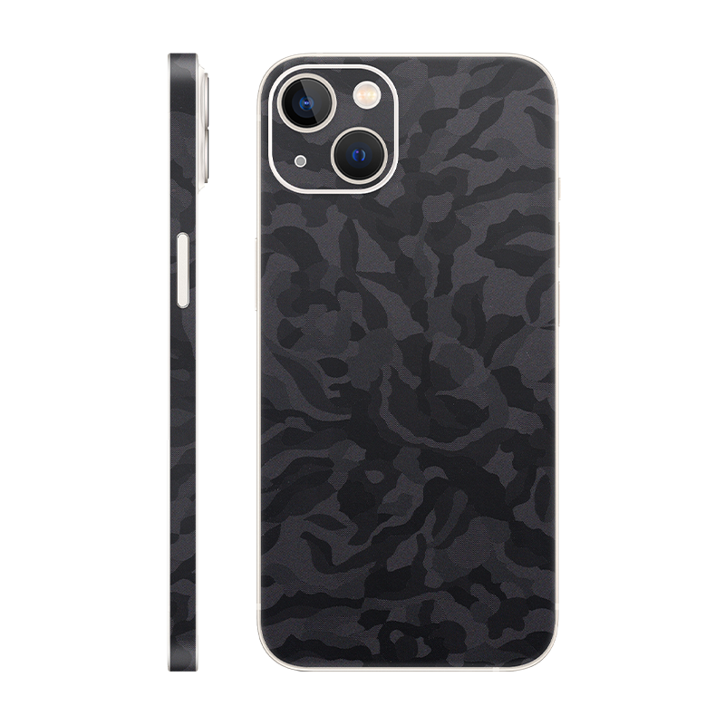 iPhone 13 Mini back + Frame Without Logo black camo