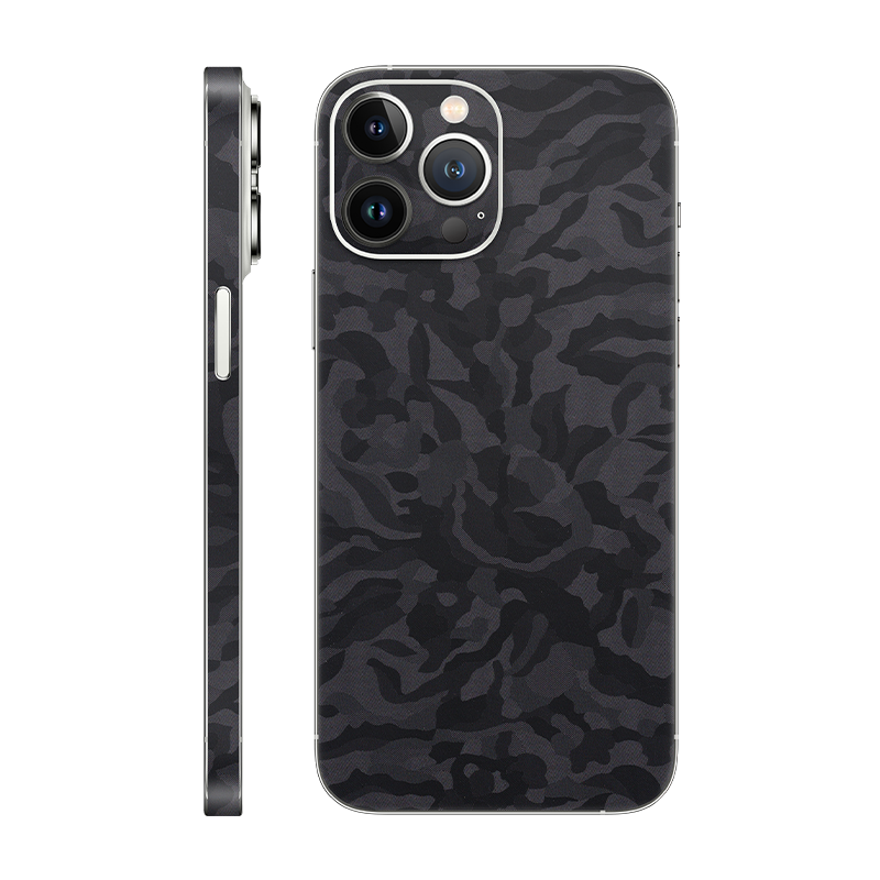 iPhone 13 Pro Max back + frame Without Logo black camo