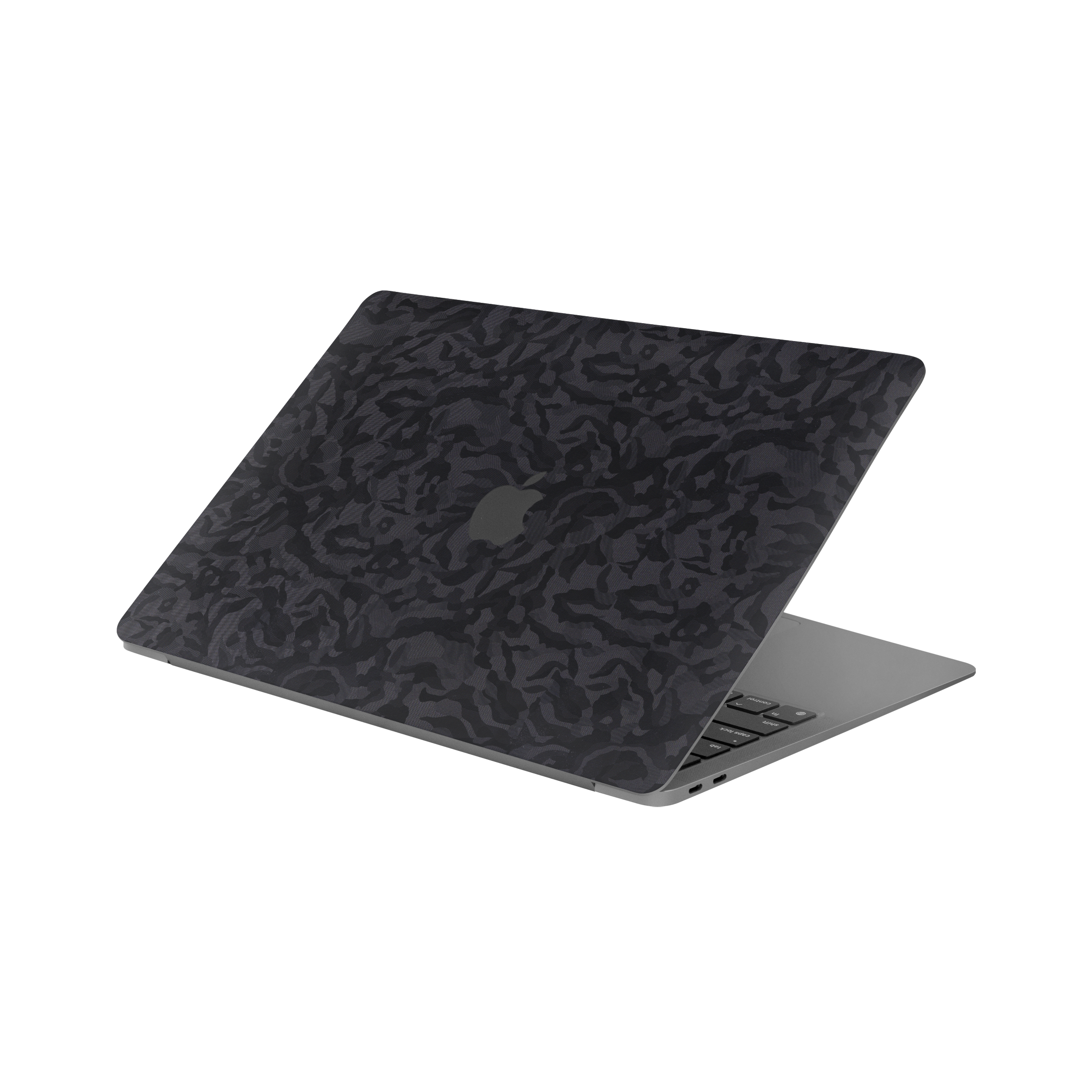 Macbook Air 13 M1 2020 Angled Top Black Camo