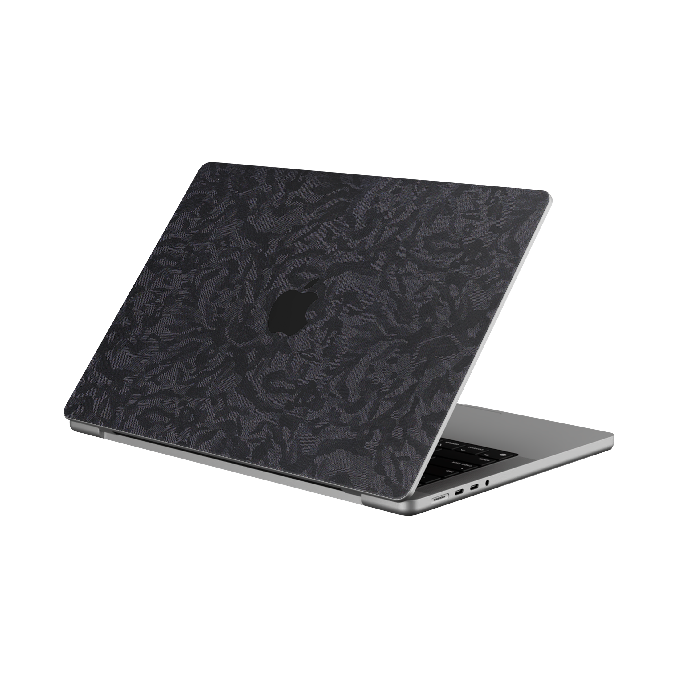Macbook Pro 14 M5 2025 Angled top Blacck Camo