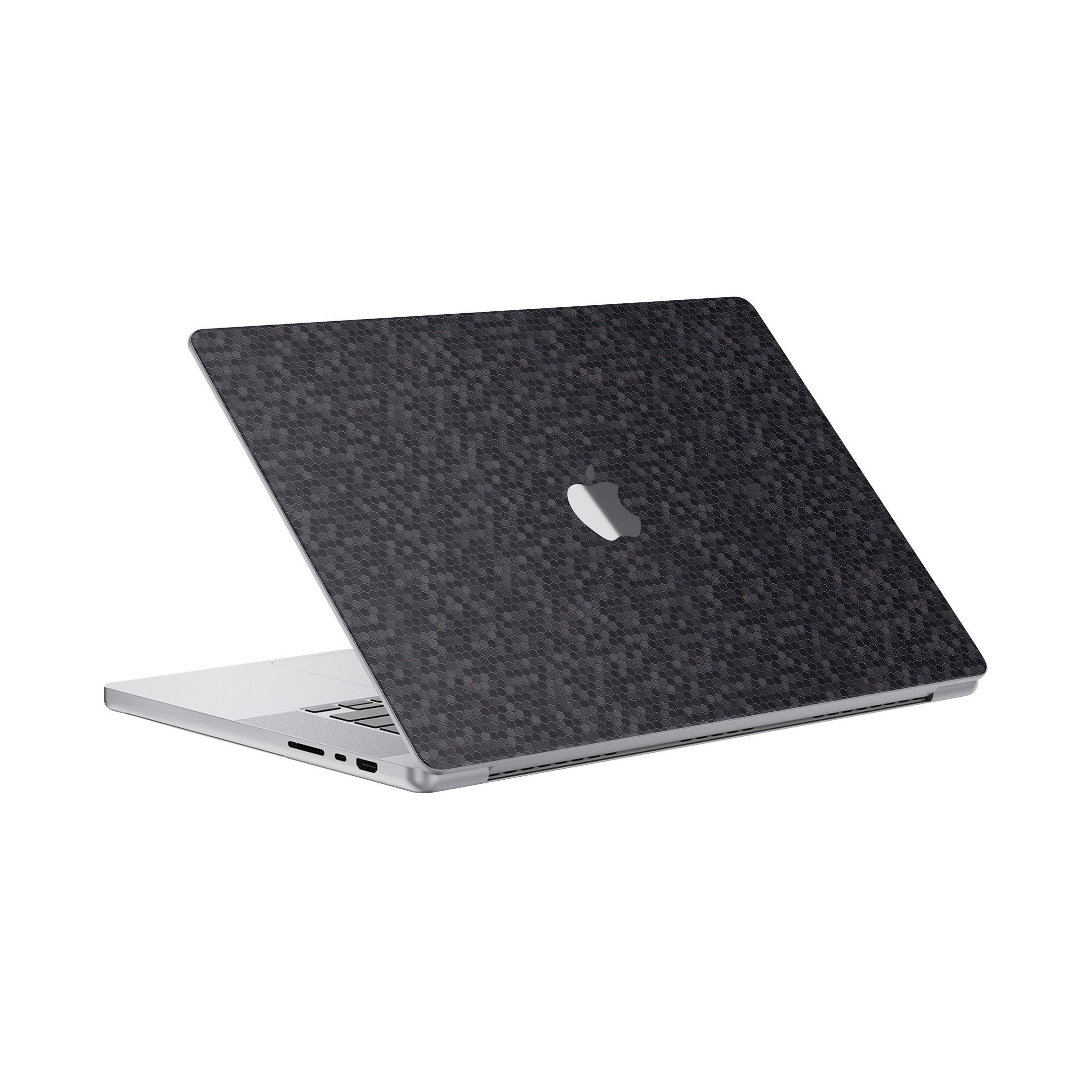 Macbook Pro 16 Angled Top Black Honeycomb