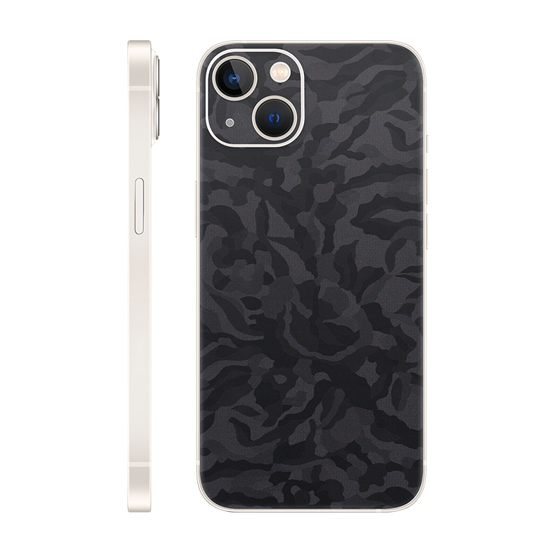 iPhone 13 back only Without Logo black camo