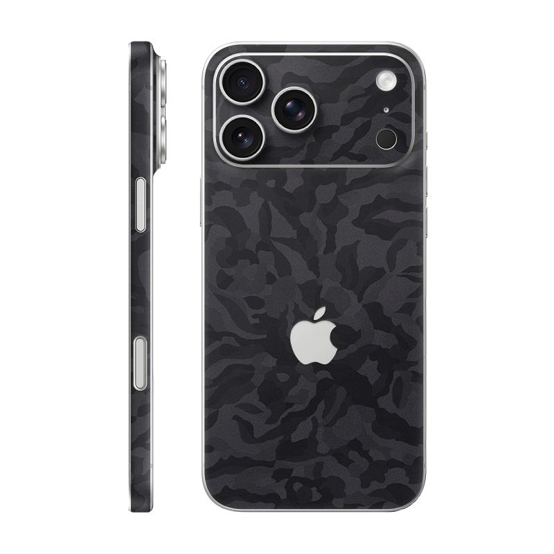 iPhone 17 Pro Max back + frame With Logo black camo