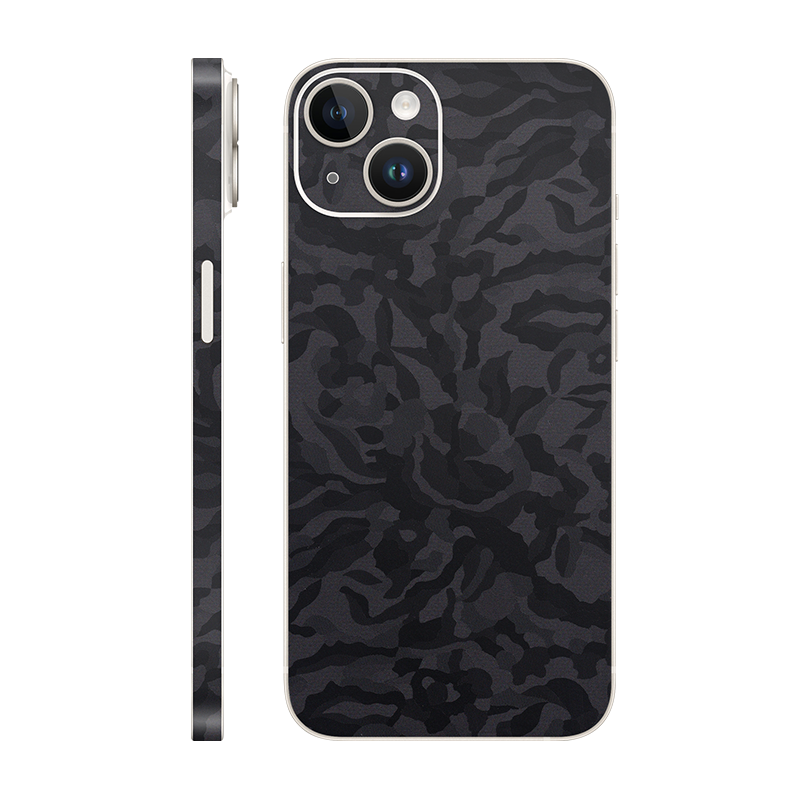 iPhone 14 plus back + frame Without Logo black camo