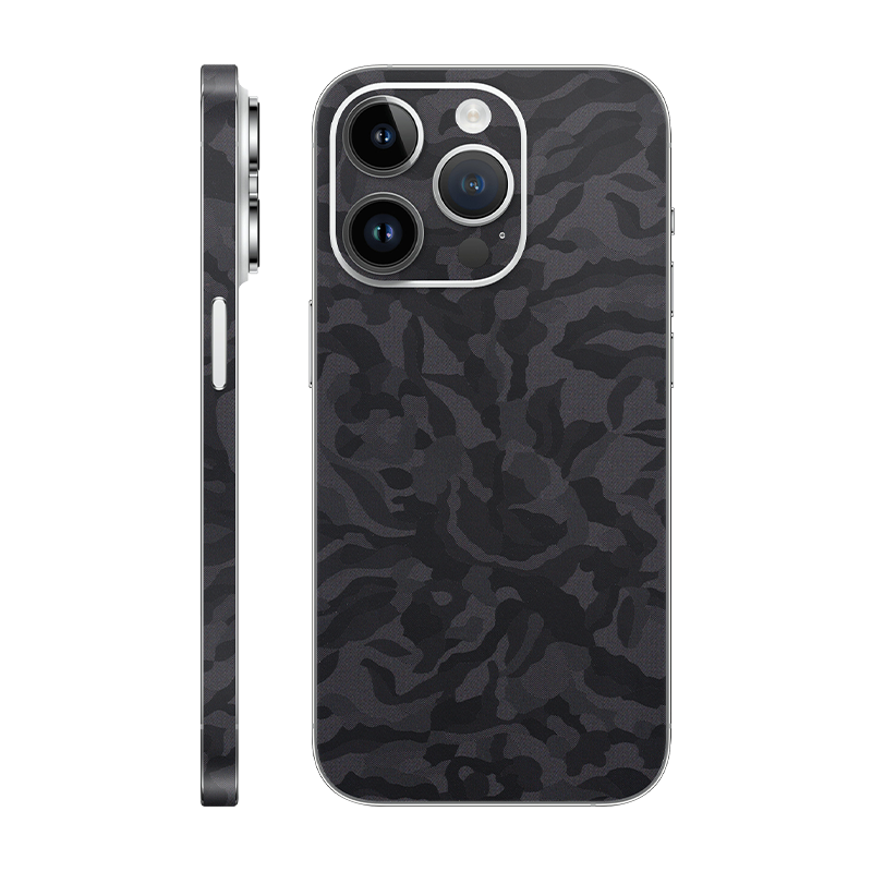 iPhone 14 pro back + Frame without Logo black camo
