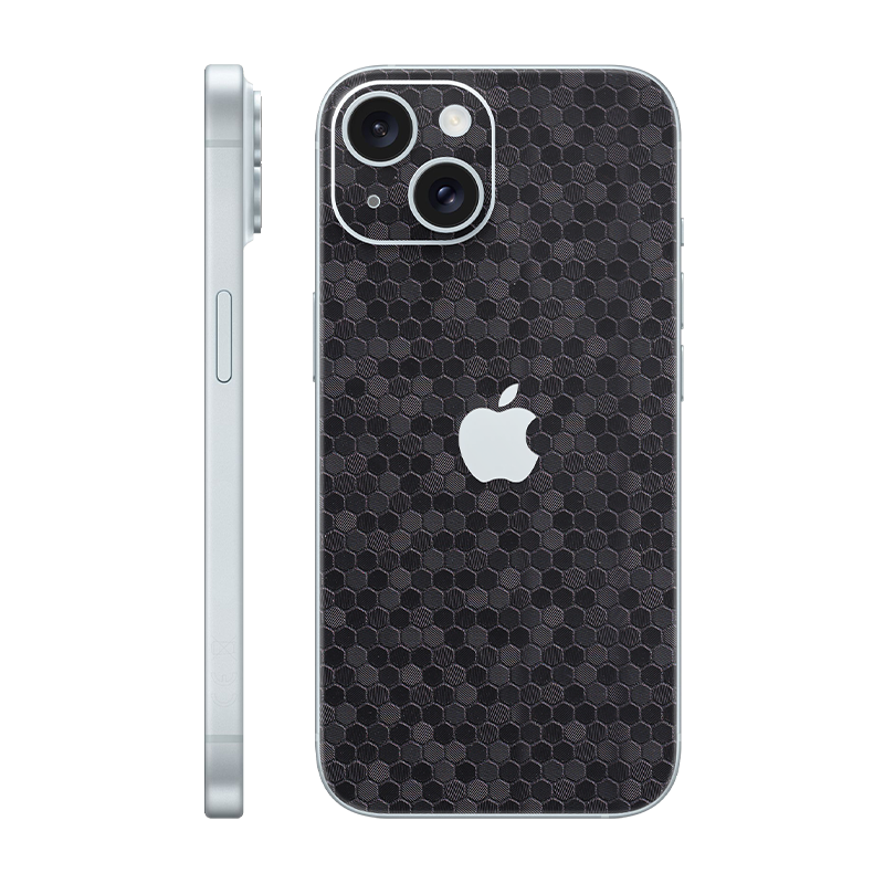 iPhone 15 back only With Logo honeycomb