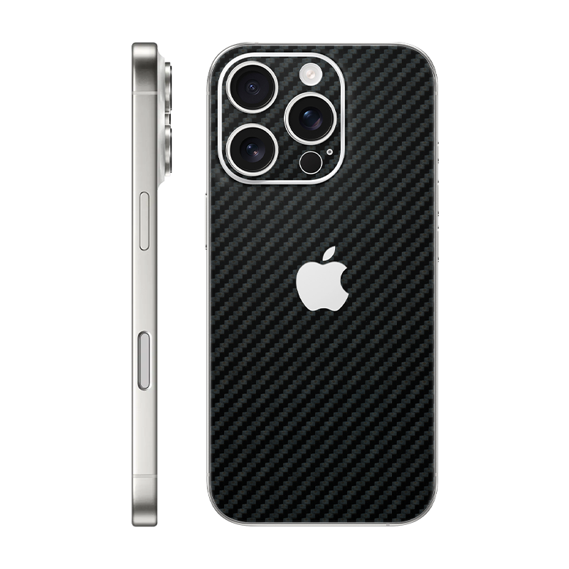 iPhone 16 pro back only With Logo carbon