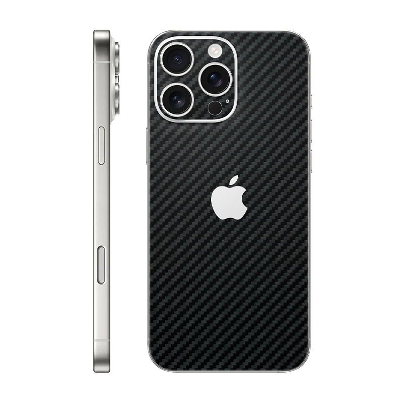 iPhone 16 pro max back only With Logo carbon