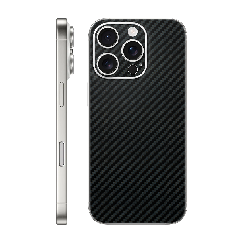 iPhone 16 pro back only Without Logo carbon