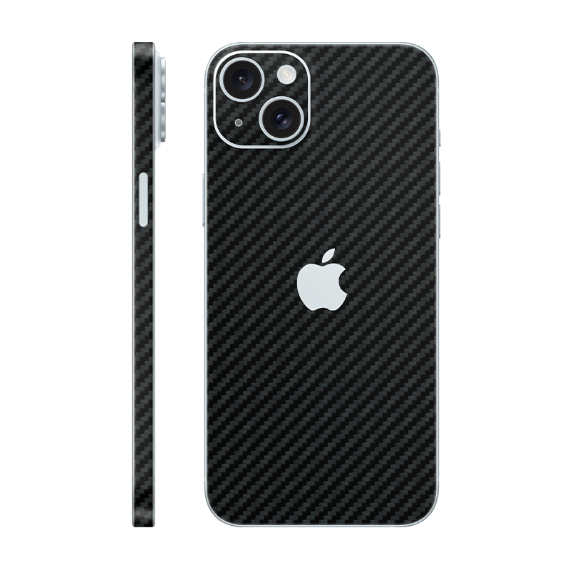 iPhone 15 plus back + frame With Logo carbon
