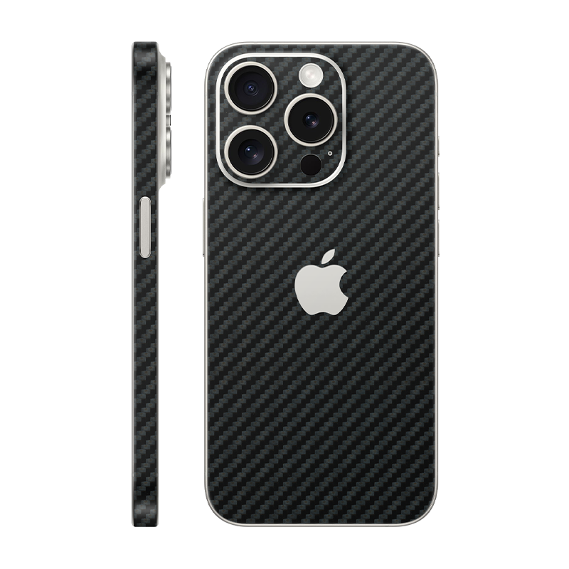 iPhone 15 Pro back + frame With Logo Carbon