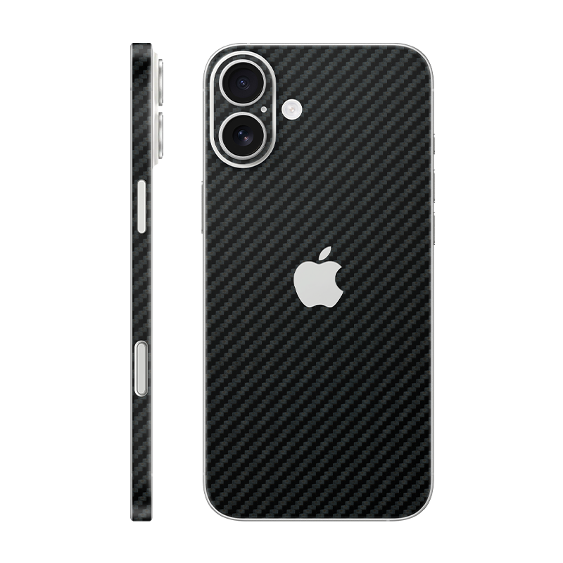 iPhone 16e back + frame With Logo carbon