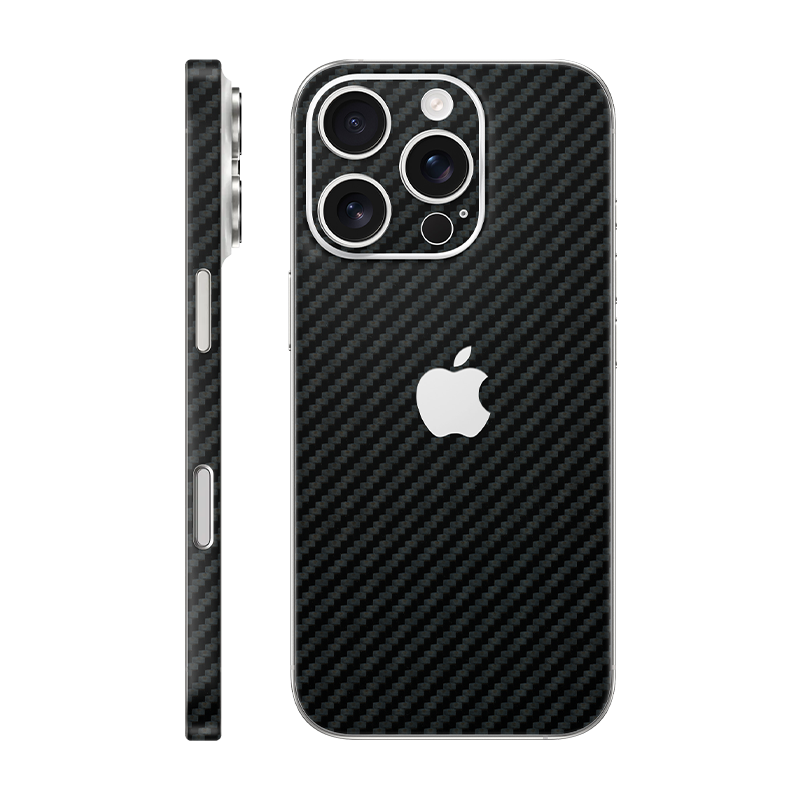 iPhone 16 pro back + frame With Logo carbon