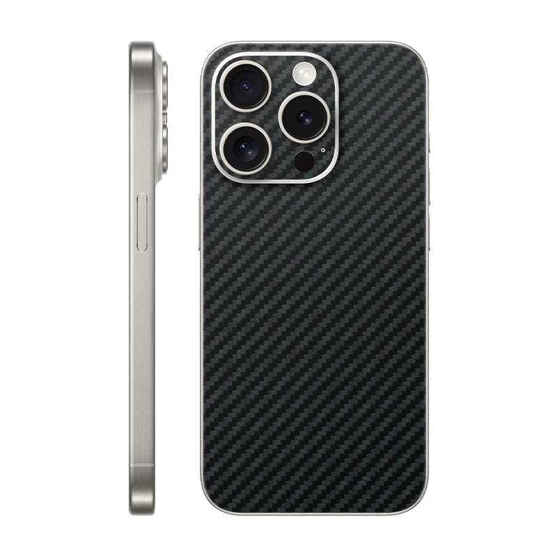 iPhone 15 Pro back Only Without Logo carbon