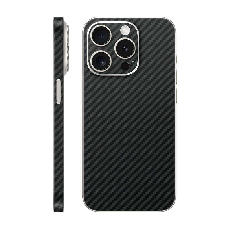 iPhone 15 Pro back + frame Without Logo Carbon