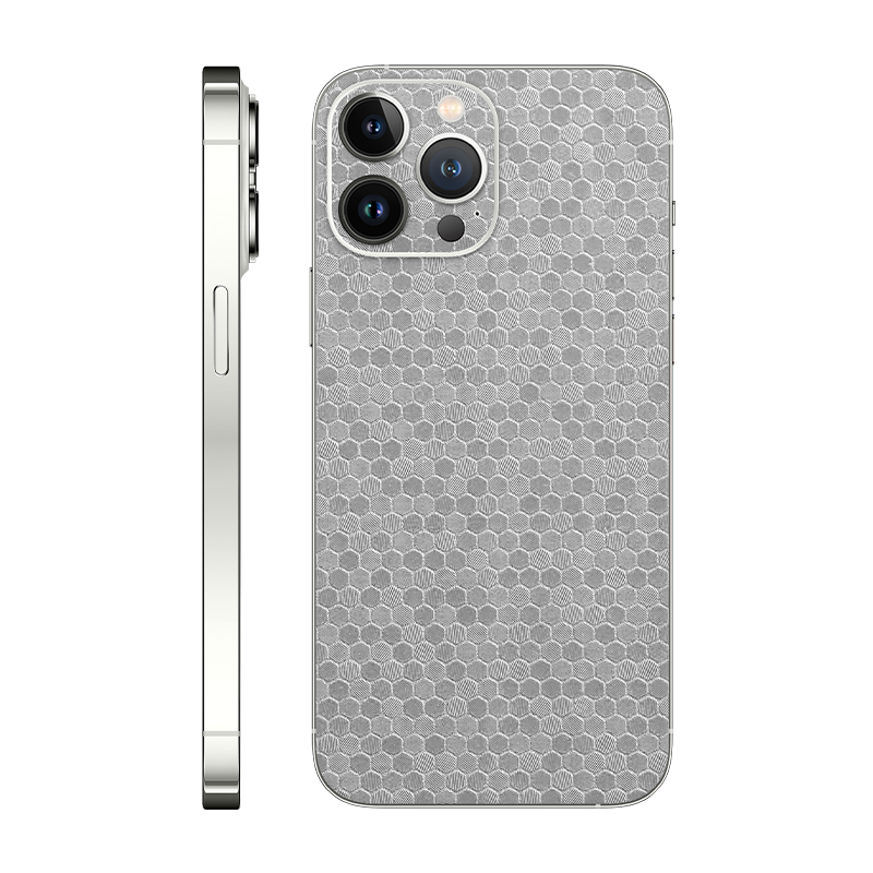 iPhone 13 Pro Max back only Without Logo metallic honeycomb