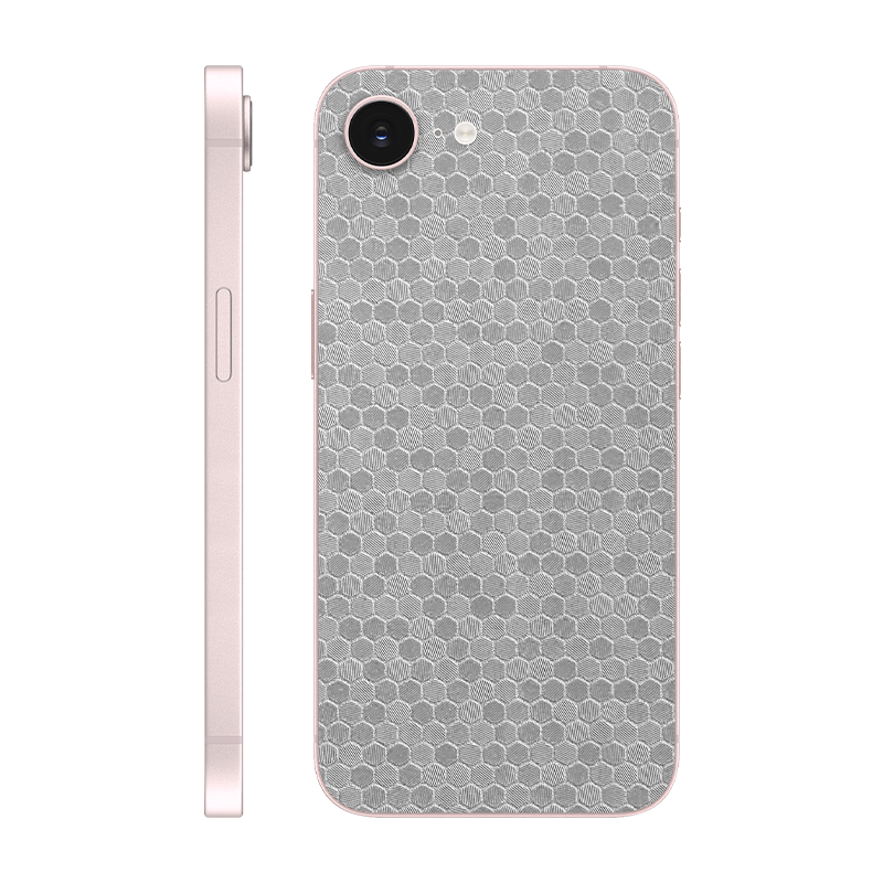 iPhone 17e back only Without Logo metallic honeycomb