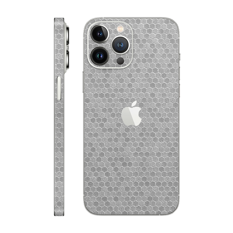 iPhone 13 Pro Max back + frame With Logo metallic honeycomb