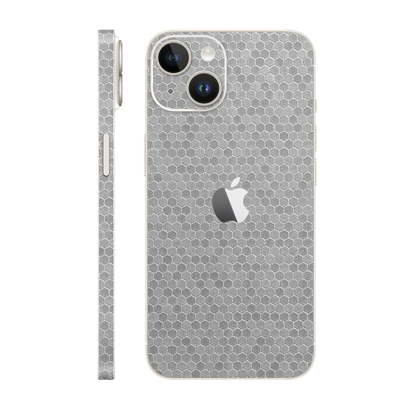 iPhone 14 plus back + frame With Logo metallic honeycomb