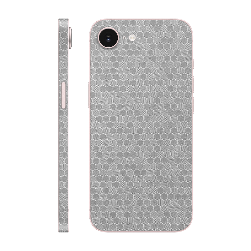 iPhone 17e back + frame Without Logo metallic honeycomb