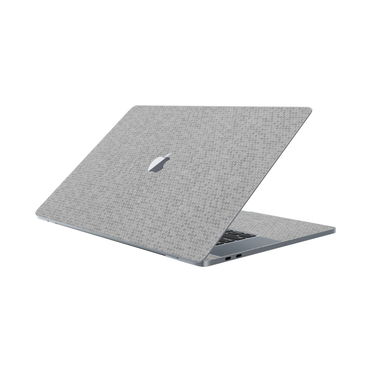 Macbook Pro 16 2019 Angled top and inside Metallic Honeycomb