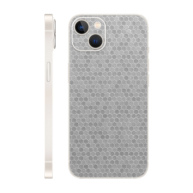 iPhone 13 back only Without Logo metallic honeycomb