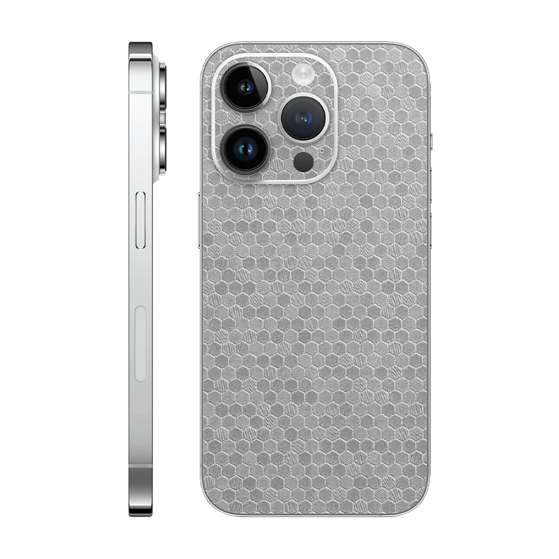 iPhone 14 pro back only without Logo metallic honeycomb