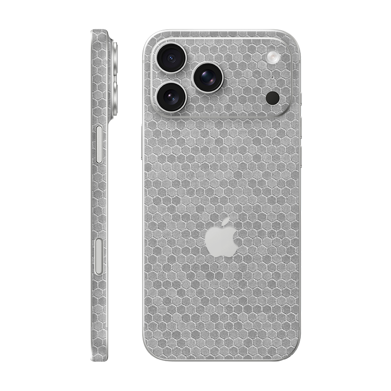 iPhone 17 Pro Max back + frame With Logo metallic honeycomb
