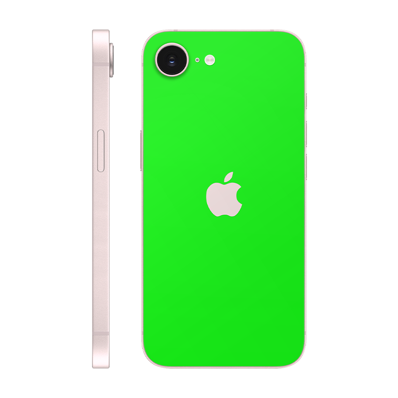 iPhone 17e back only With Logo Neon Green