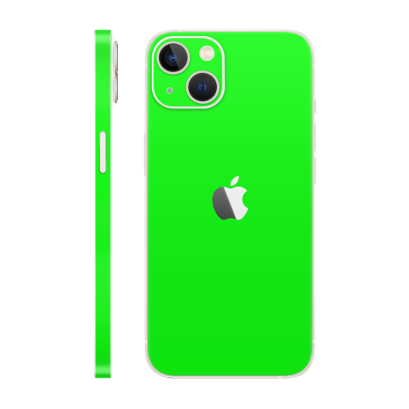 iPhone 13 back + frame With Logo neon green