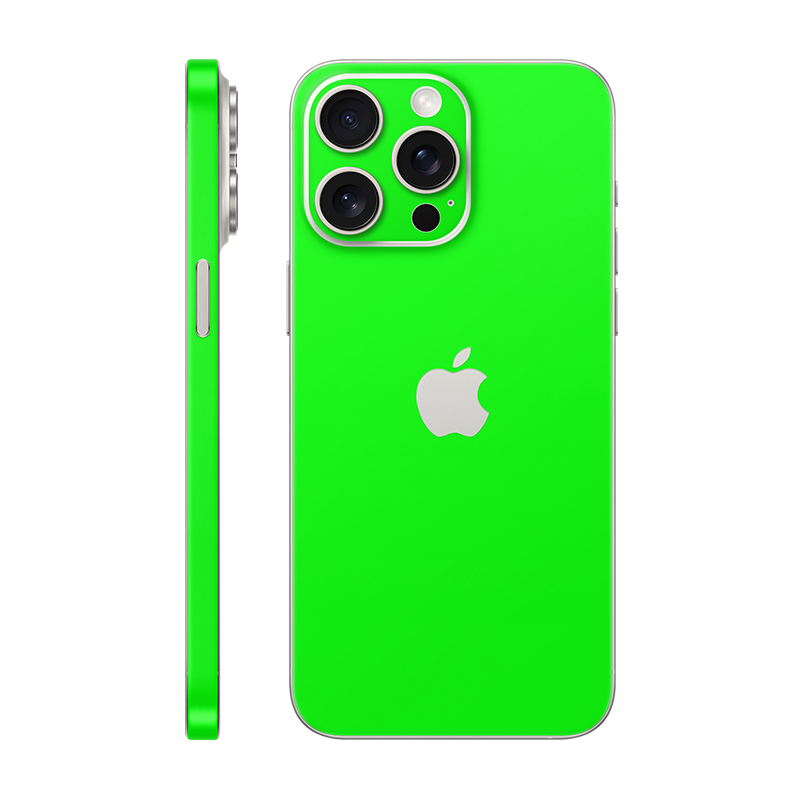iPhone 15 Pro max back + frame With Logo neon green