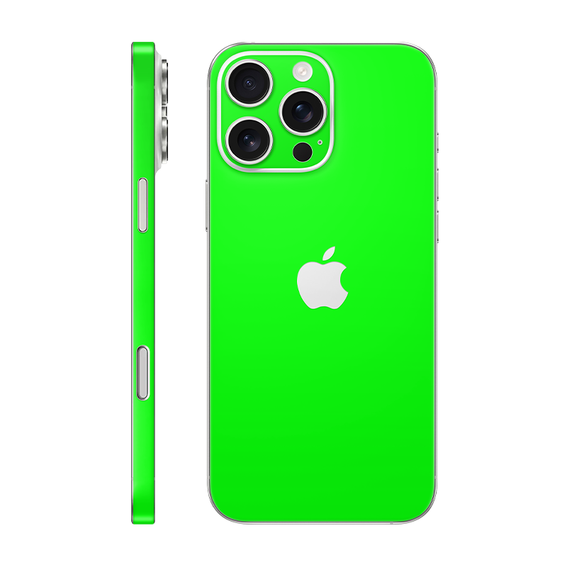 iPhone 16 pro max back + frame With Logo neon green