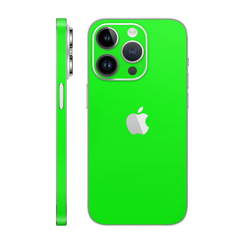 iPhone 14 pro back + Frame with Logo neon green