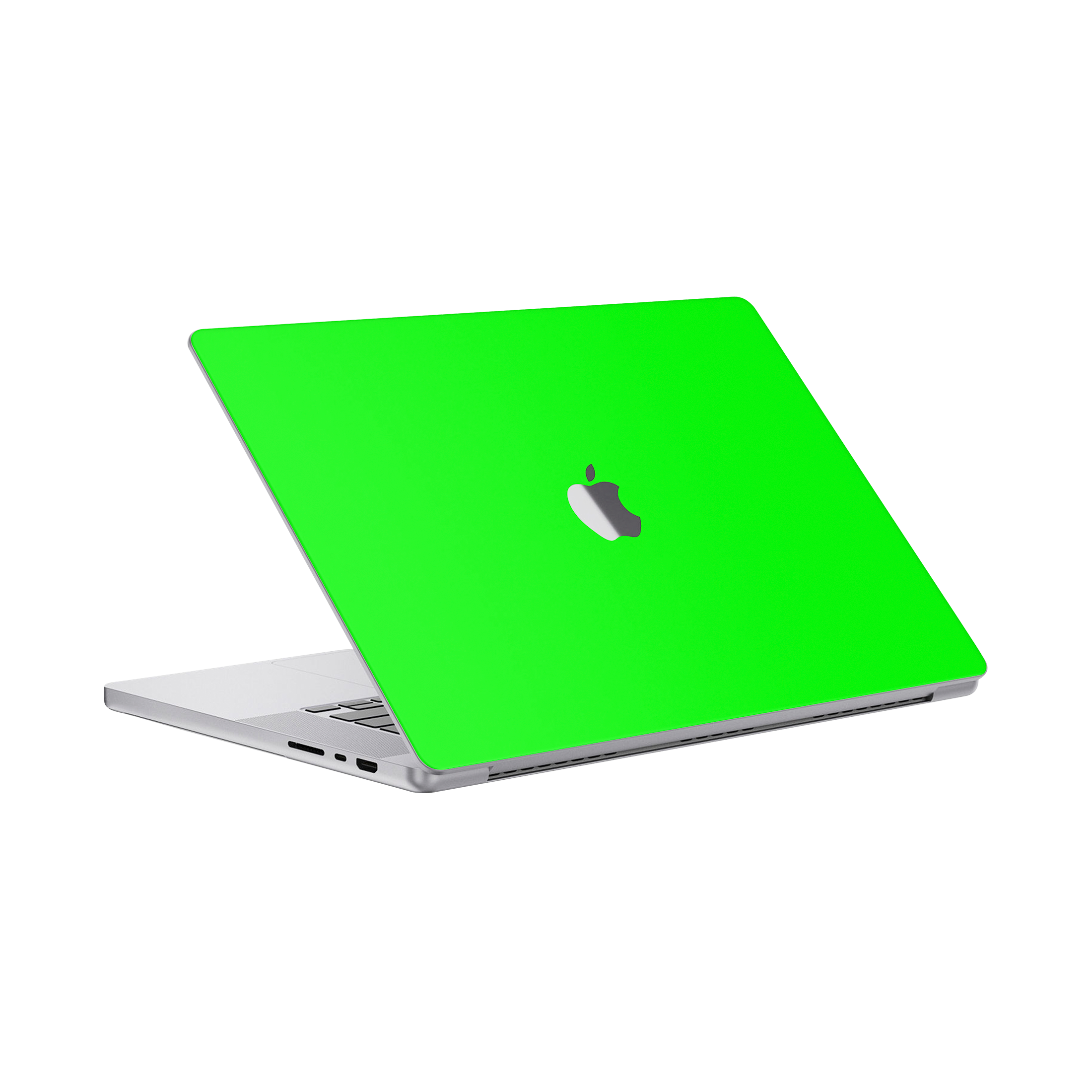 Macbook Pro 16 Angled Top Neon Green