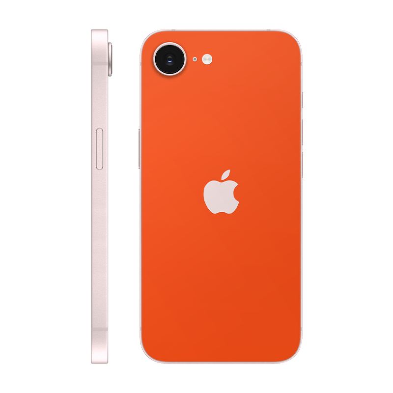 iPhone 17e back only With Logo Neon orange