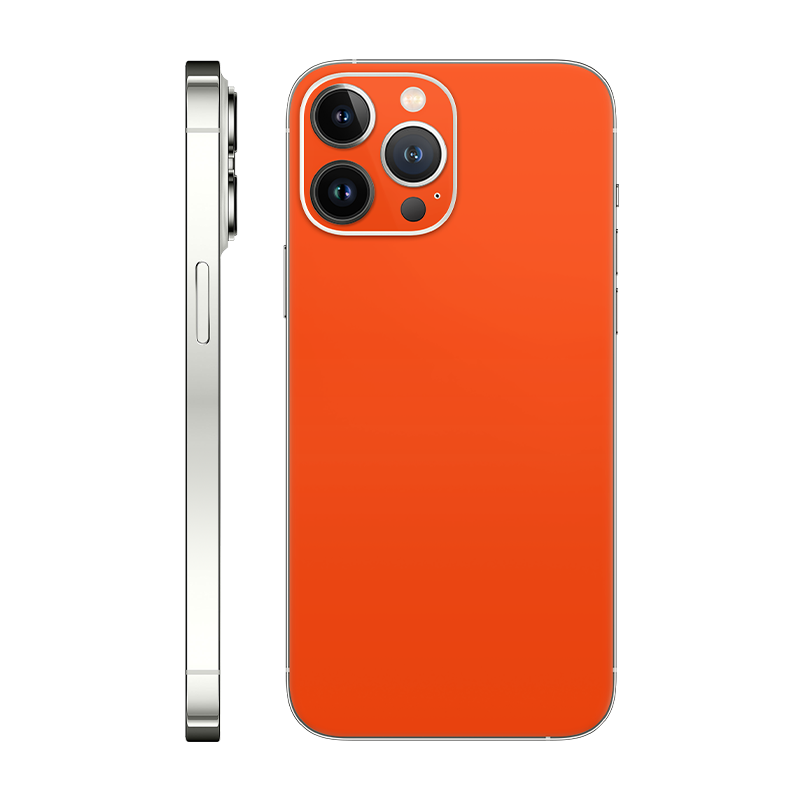 iPhone 13 Pro Max back only Without Logo neon orange