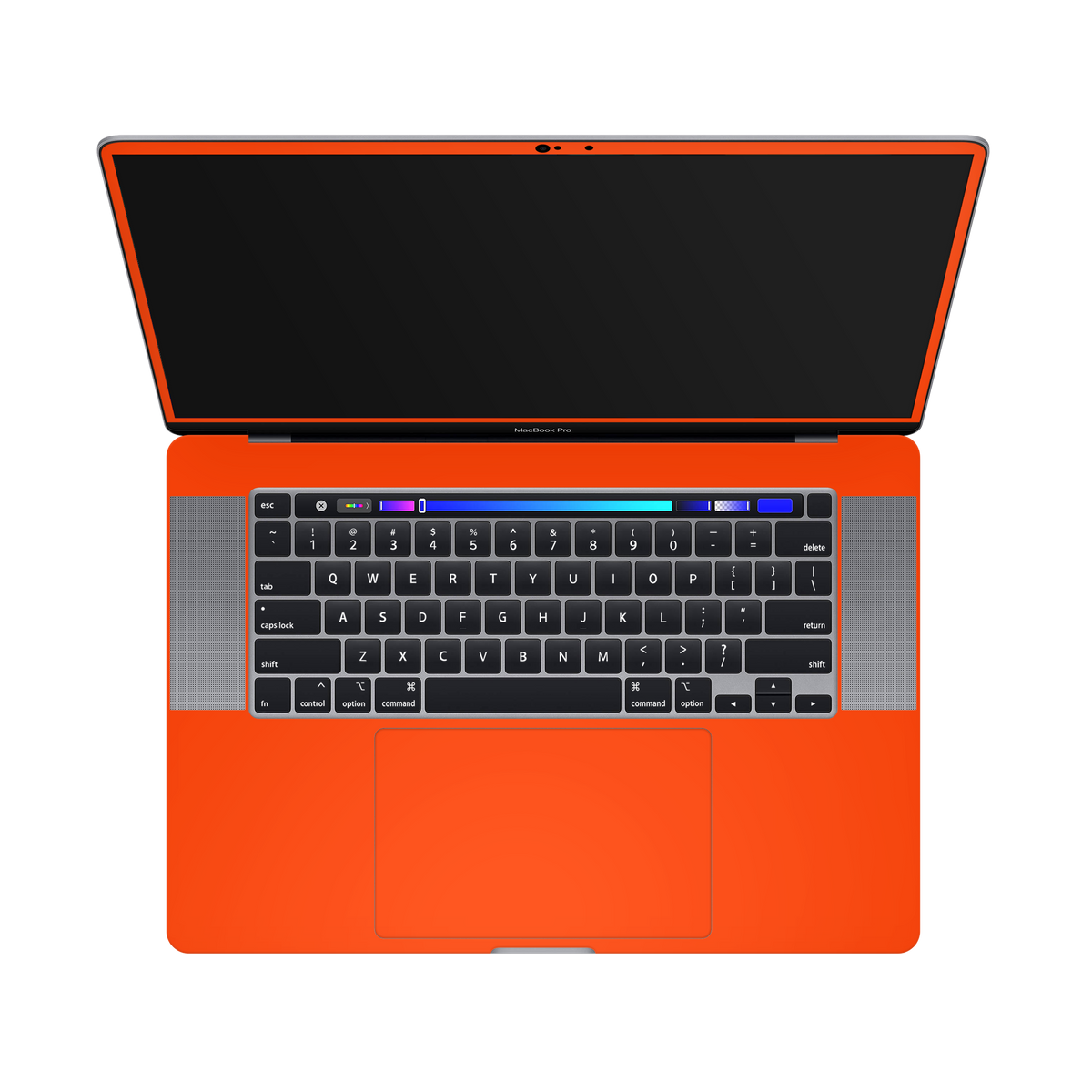 Macbook Pro 16 2019 Inside and Screen Neon Orange