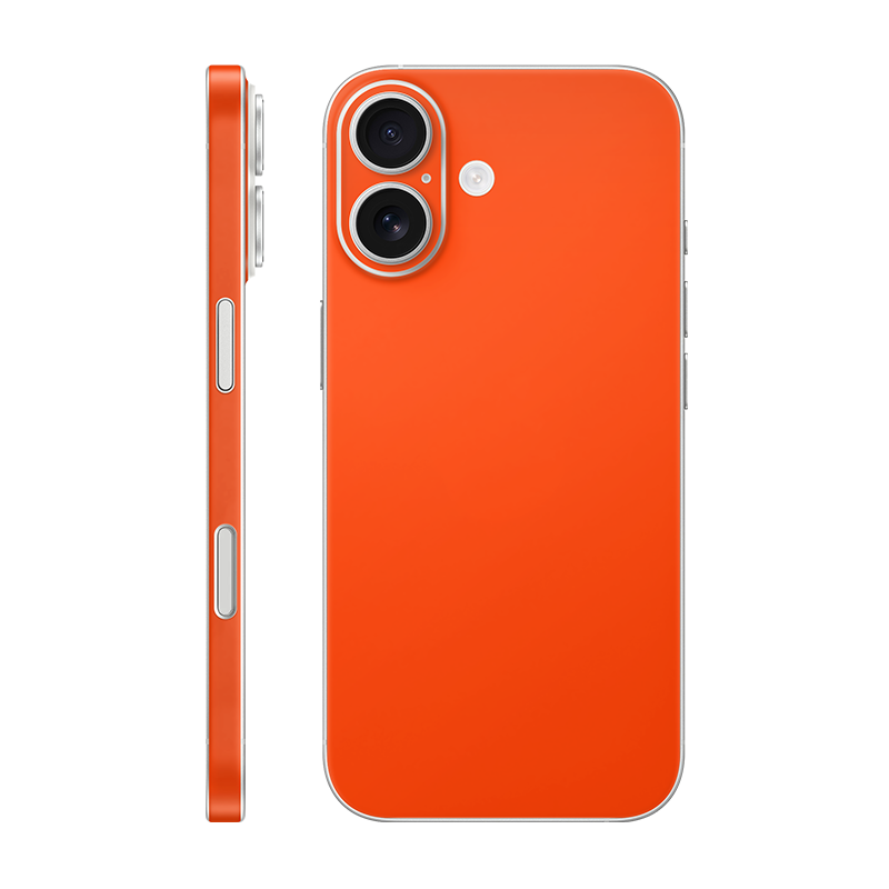 iPhone 17 back + frame Without Logo Neon orange