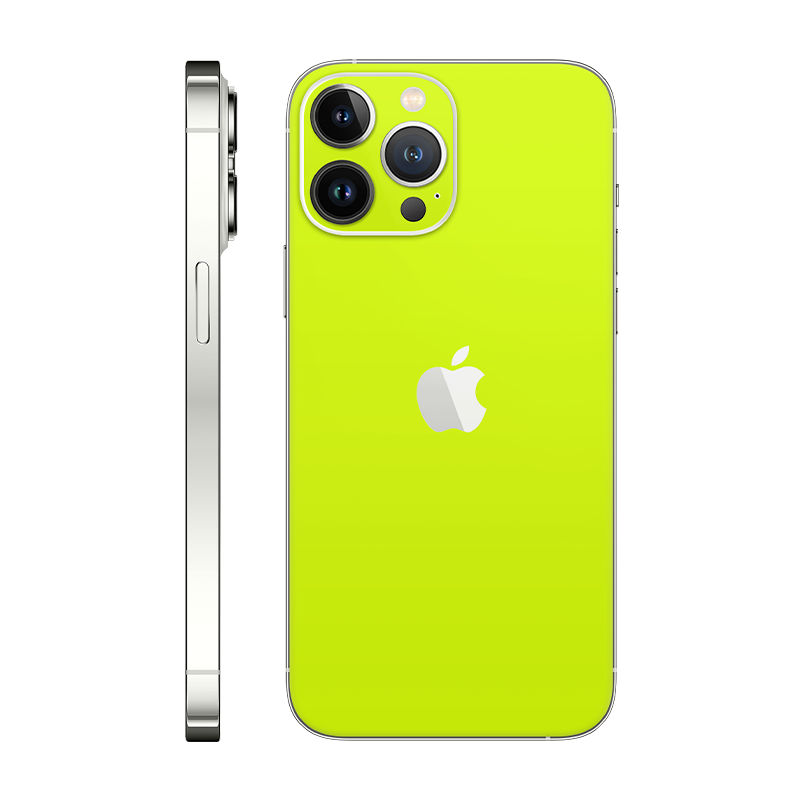 iPhone 13 Pro Max back only With Logo neon yellow
