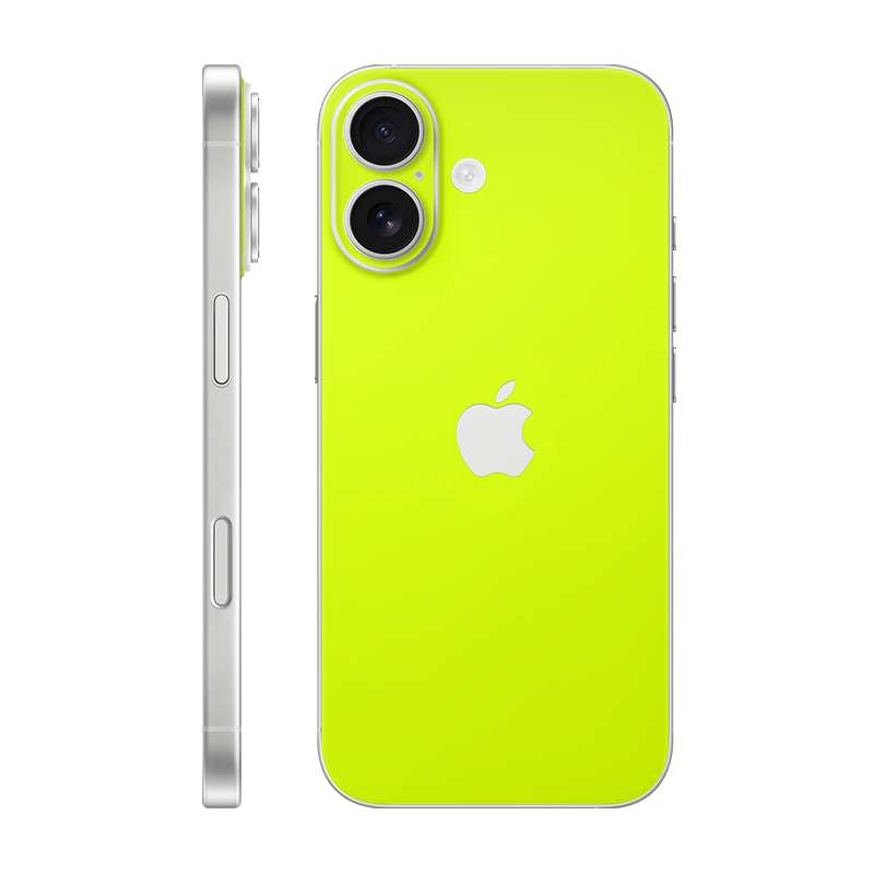 iPhone 17 back only With Logo Neon yellow
