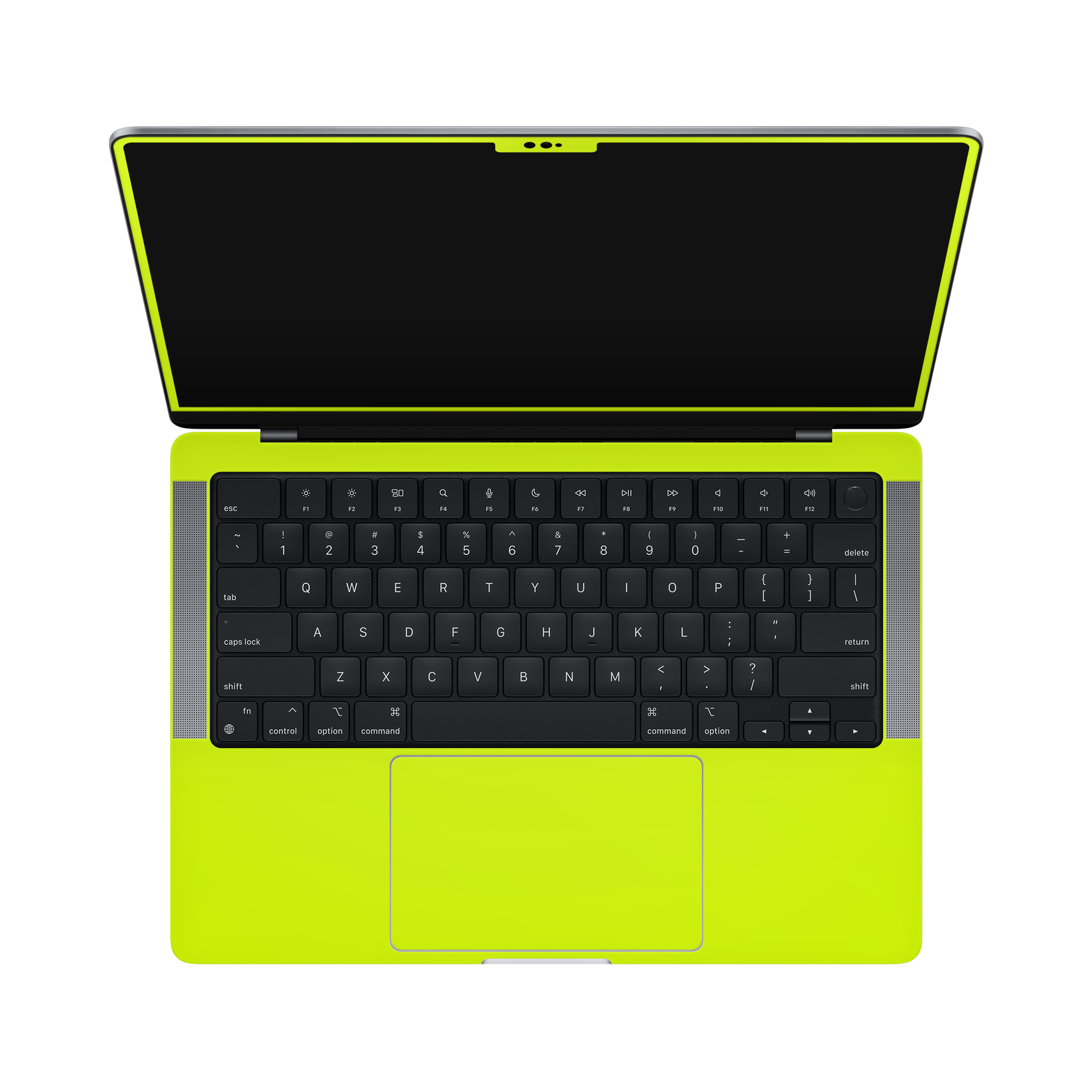 Macbook Pro 14 M5 2025 Inside and Screen Neon Yellow