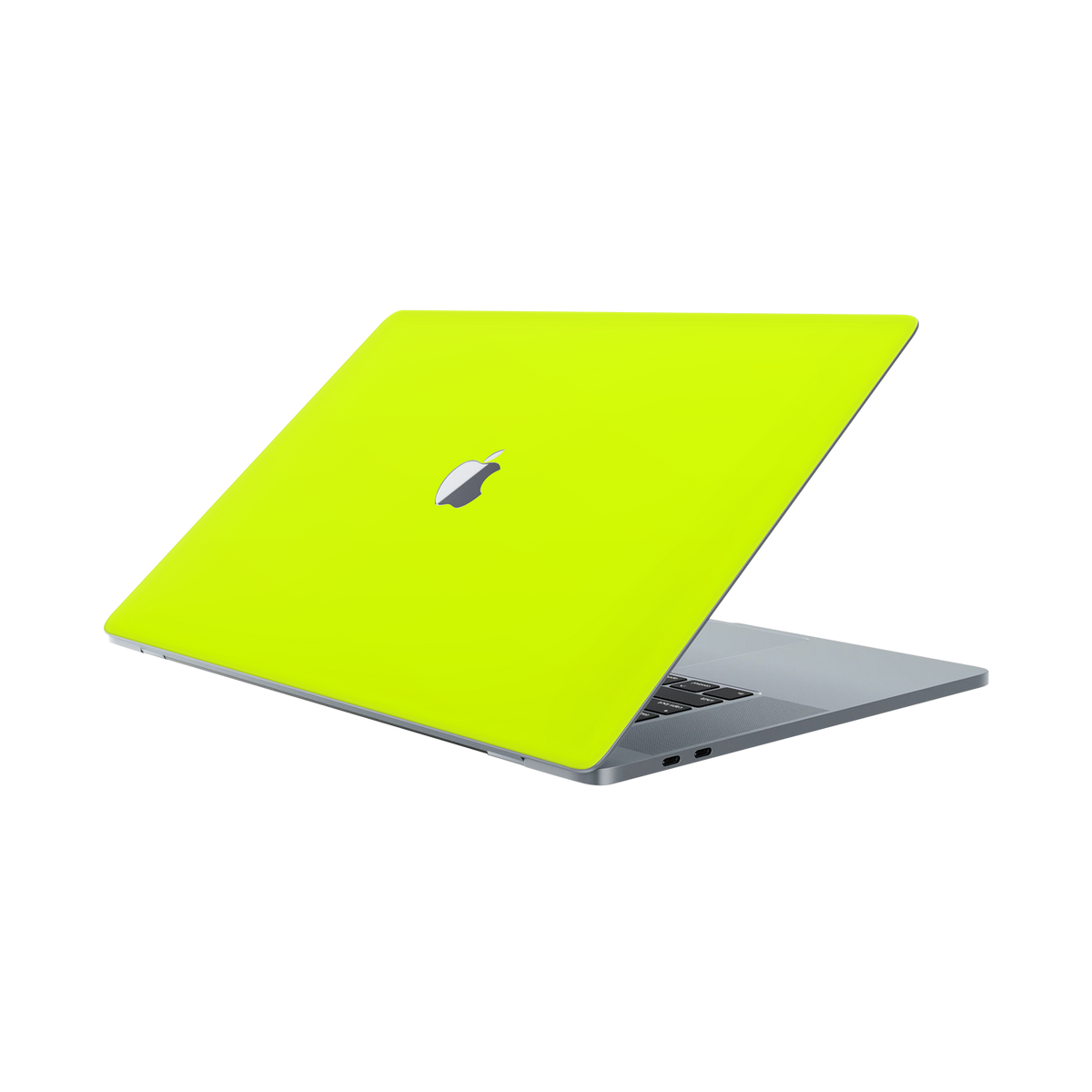 Macbook Pro 16 2019 Angled Top Neon Yellow