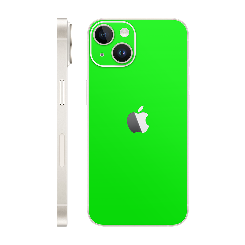 iPhone 14 back only With Logo neon green